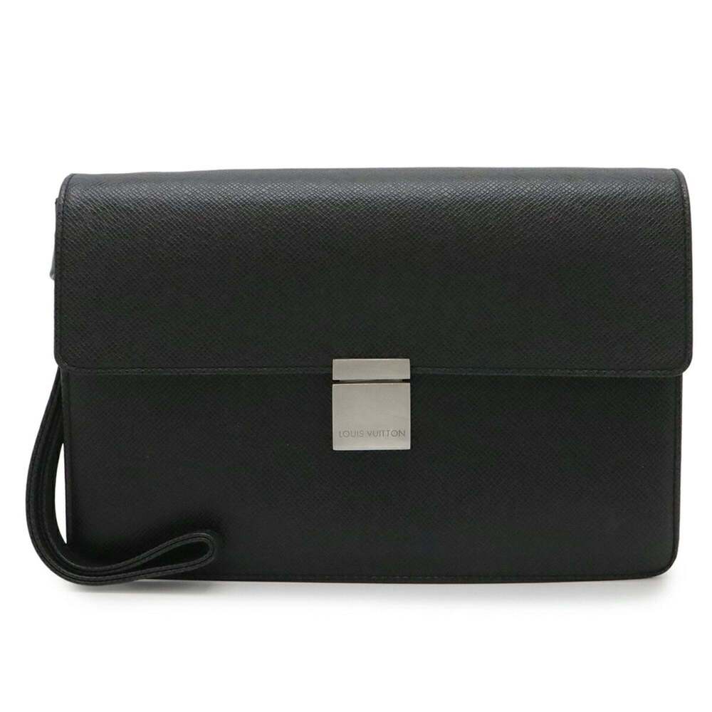 LOUIS VUITTON Louis Vuitton Taiga Selenga Second Bag Clutch Leather Ardoise B... - Picture 2 of 9